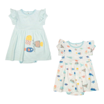 NotTooBig Bamboo Dresses 2-Pack - Sea World