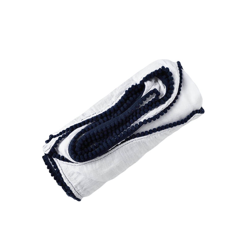 Malabar 嬰兒竹 Pom Pom 襁褓 - 海軍藍