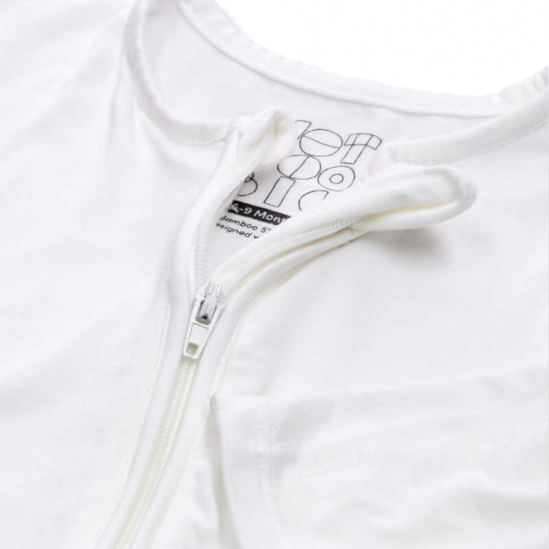 NotTooBig Bamboo Sleepsuits 2-Pack - White