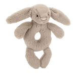 Jellycat Bashful Beige Bunny Ring Rattle 18cm x 8cm x 2cm