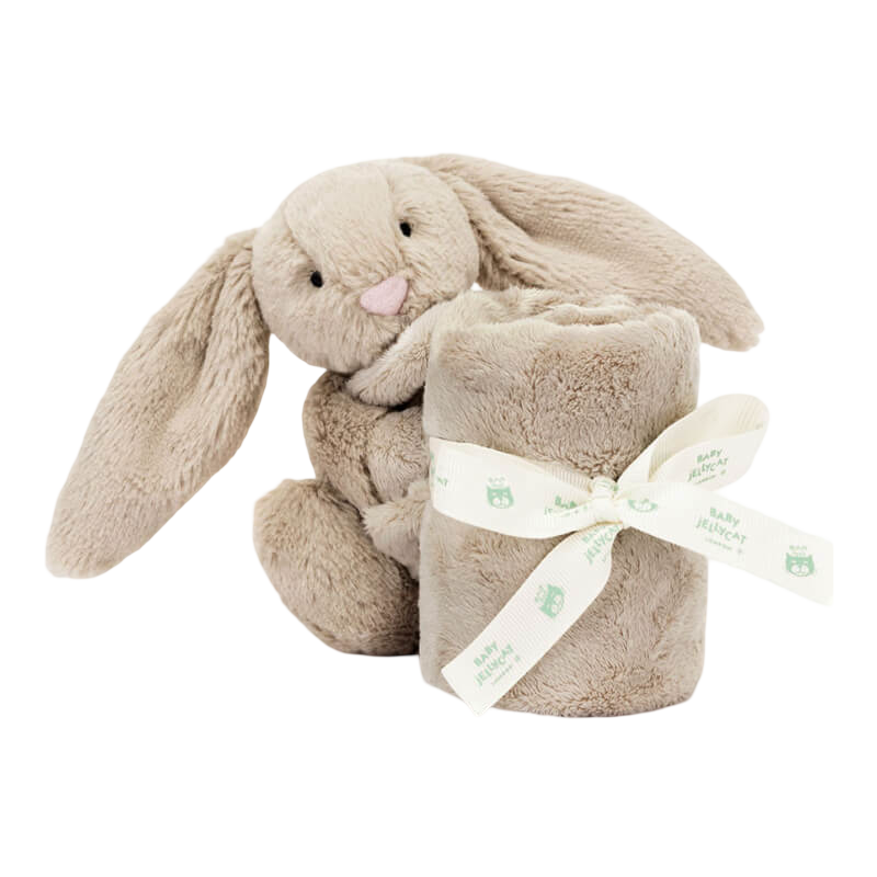 Jellycat 害羞米色兔子安撫奶嘴 34x34厘米