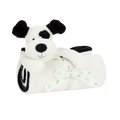 Jellycat Jellycat Bashful Black & Cream Puppy Blankie 56cm x 70cm x 9cm