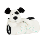 Jellycat Jellycat Bashful Black & Cream Puppy Blankie 56cm x 70cm x 9cm