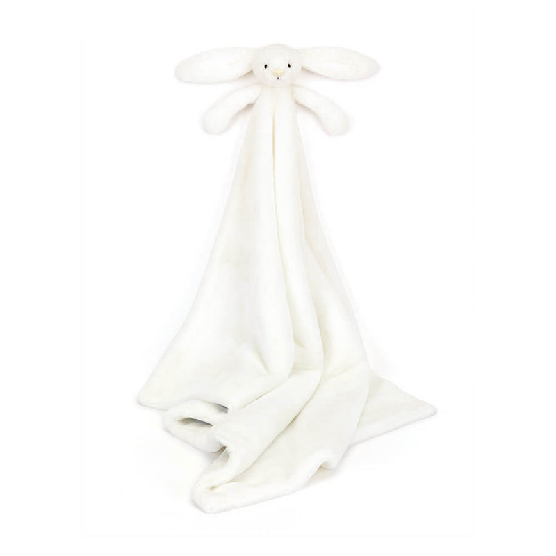 Jellycat Bashful White Luxe Bunny Blankie 56cm x 70cm x 9cm