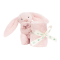 Jellycat 害羞粉紅兔子安撫奶嘴 34x34厘米