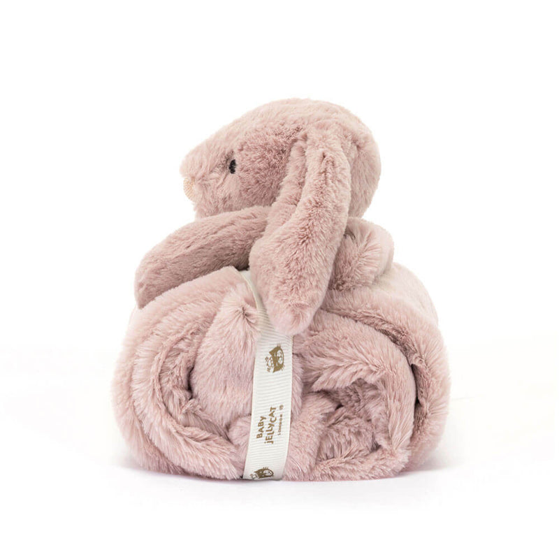 Jellycat Bashful Rosa Luxe Bunny Blankie 56cm x 70cm x 9cm