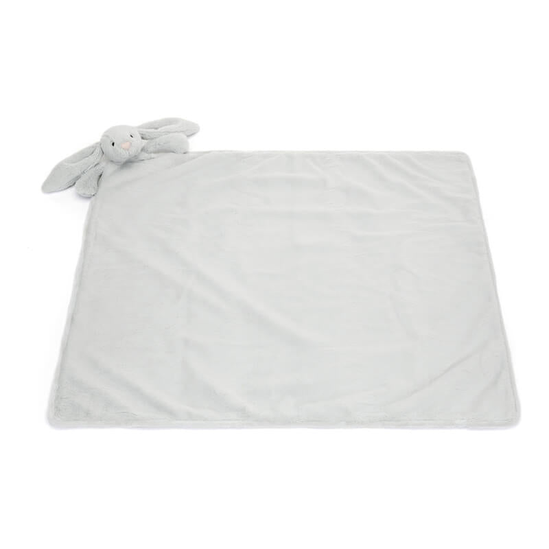 Jellycat Jellycat Bashful Silver Bunny Blankie 56cm x 70cm x 9cm
