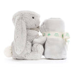 Jellycat Jellycat Bashful Silver Bunny Soother 34x34cm