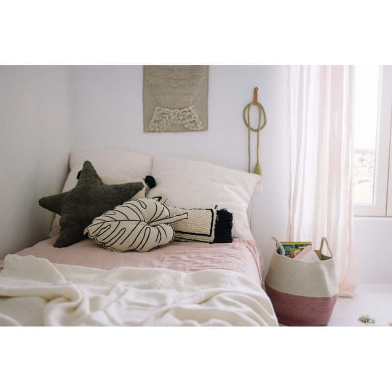 Lorena Canals Basket Zoco Ash Rose-Natural 35xØ30cm