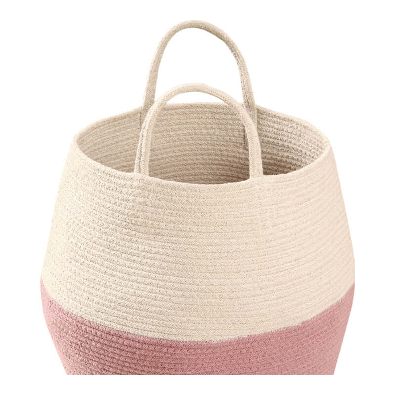 Lorena Canals Basket Zoco Ash Rose-Natural 35xØ30cm