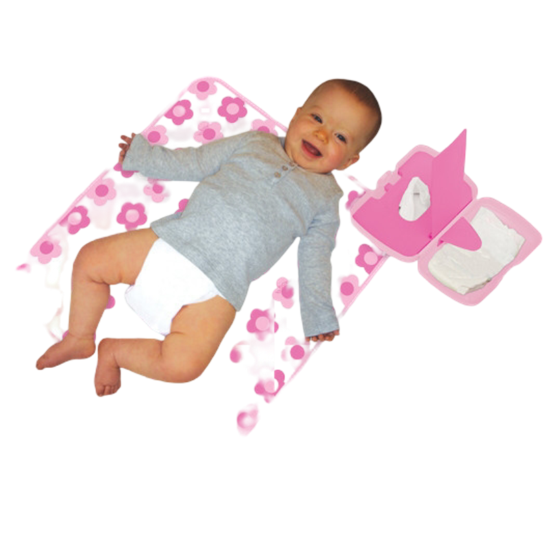 b.box Diaper Wallet - Pink Flower Power