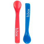 b.box Baby Spoon Set - Red / Blue