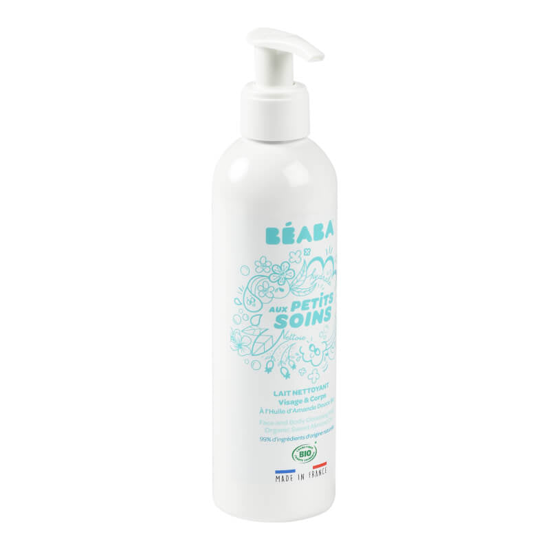 Beaba Face and Body Cleansing Milk with Organic Sweet Almond Oil 250ml