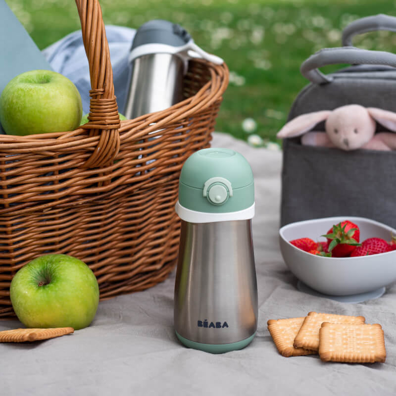 Beaba 不鏽鋼吸嘴瓶 350ml