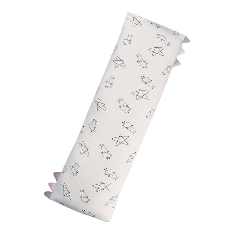 Baa Baa Sheepz® 睡前夥伴™ 可愛大星星和綿羊玩偶，帶有彩色標籤 - 白色 - 中號