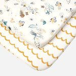 Tutti Bambini Bedside Crib Fitted Sheets 2-Pack - Our Planet