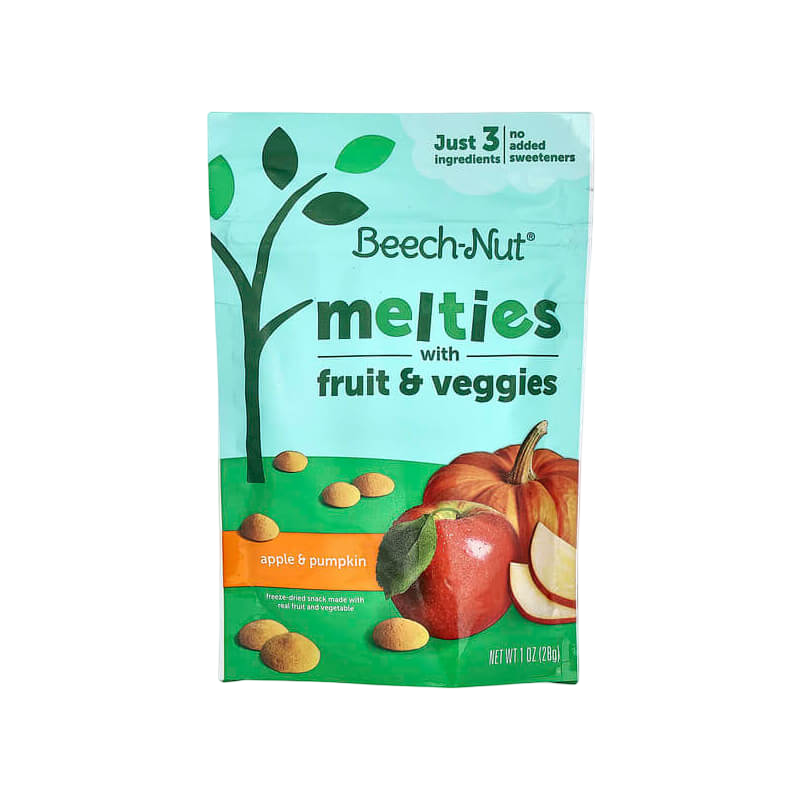 Beech-Nut 水果蔬菜軟糖（8個月以上適用）蘋果南瓜口味 1盎司（28克）