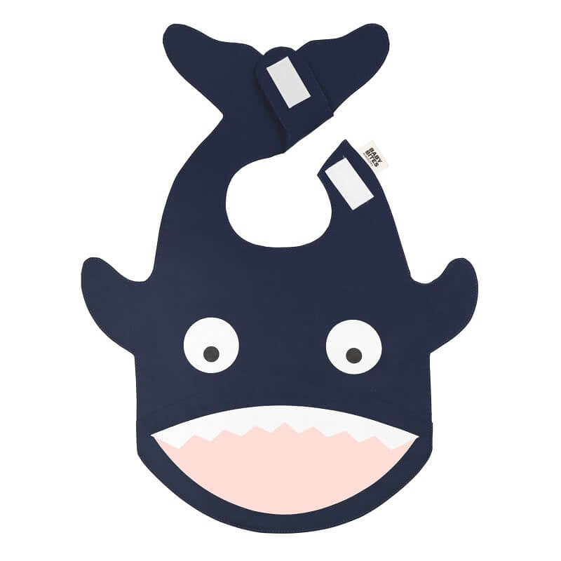 BabyBites Bib - Shark Navy