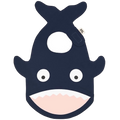 BabyBites Bib - Shark Navy