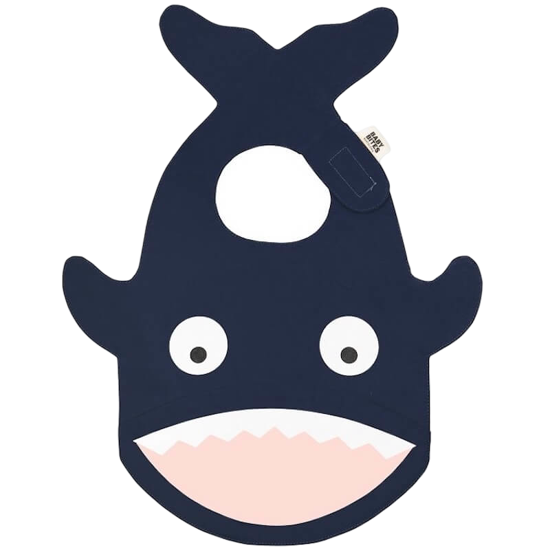 BabyBites圍兜 - 鯊魚海軍藍