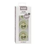 BIBS 彩色試用系列圓形/對稱/符合人體工學的乳膠安撫奶嘴（3個裝）