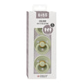 BIBS 彩色試用系列圓形/對稱/符合人體工學的乳膠安撫奶嘴（3個裝）
