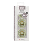 BIBS 彩色試用系列圓形/對稱/符合人體工學的乳膠安撫奶嘴（3個裝）