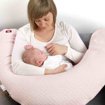 Red Castle | Cocoonababy Big Flopsy Maternity and Nursing Pillow - Fleur de Coton, Chalk Pink