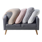 Red Castle | Cocoonababy Big Flopsy Maternity and Nursing Pillow - Fleur de Coton, Chalk Pink