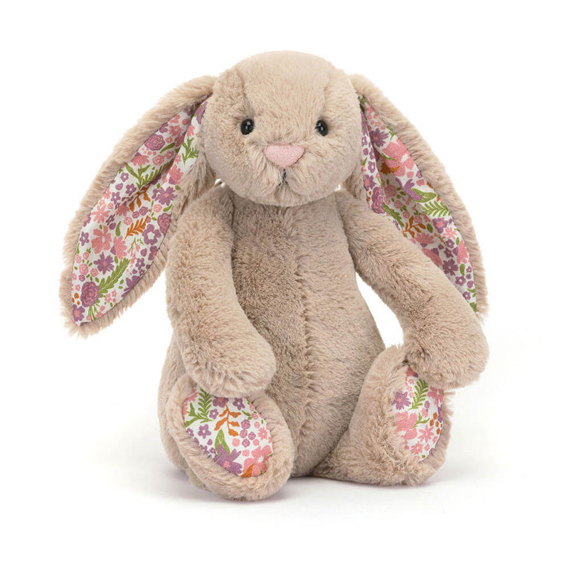 Jellycat Blossom Beige Bunny 'Petal' - Small 18cm x 9cm x 8cm