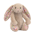 Jellycat Blossom Beige Bunny 'Petal' - Small 18cm x 9cm x 8cm