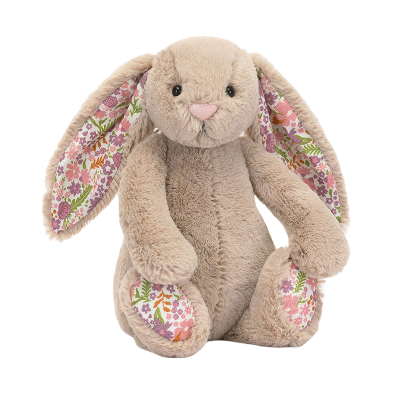 Jellycat Blossom Beige Bunny 'Petal' - Small 18cm x 9cm x 8cm