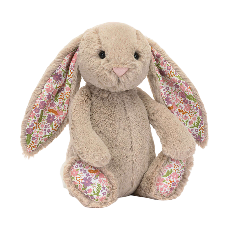 Jellycat Blossom 米色兔子“花瓣”原始毛絨玩具 31厘米