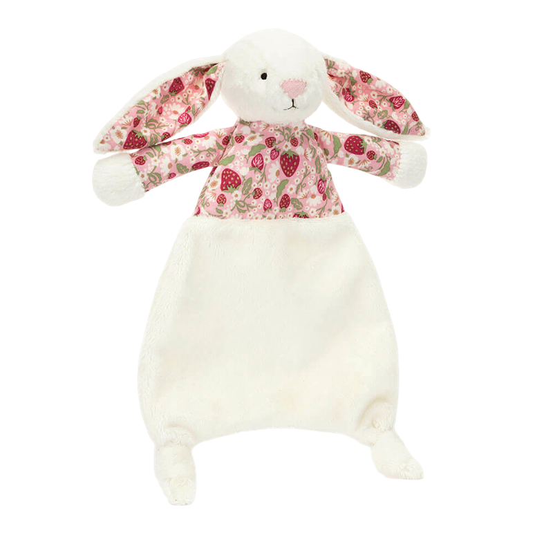 Jellycat Blossom Cream Bunny Berry Comforter 27x20x7cm
