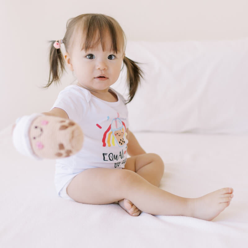 The Wee Bean Boba Tea Fair-Trade Rattle Doll