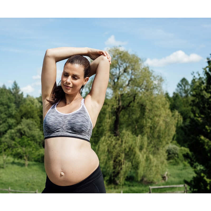 Bravado Designs Body Silk Seamless Rhythm 哺乳胸罩 - 黑色漸層染色