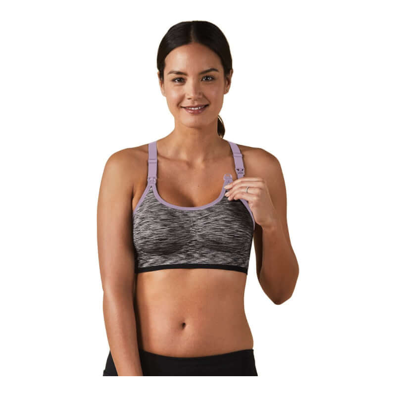 Bravado Designs Body Silk Seamless Rhythm 哺乳胸罩 - 黑色漸層染色