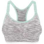 Bravado Designs Body Silk Seamless Rhythm Nursing Bra - White Grey Spacedye - Medium