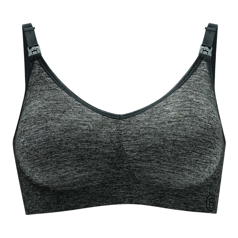 Bravado Designs Body Silk Seamless Yoga Nursing Bra - Charcoal Heather