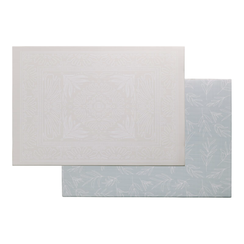 Milk It Baby Boho Beige and Sage Leaf Reversible Playmat