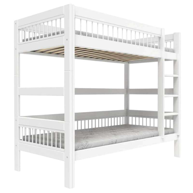 LIFETIME Kidsrooms Breeze Bunk Bed with Straight Ladder 90x200cm - White