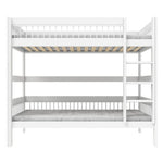 LIFETIME Kidsrooms Breeze 雙層床，帶直梯，90x200厘米 - 白色