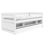 LIFETIME Kidsrooms Breeze 兒童房微風小屋床，帶儲物空間和床抽屜，90x200厘米 - 白色