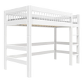 LIFETIME Kidsrooms Breeze Low Loft Bed with Straight Ladder 90x200cm - White