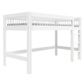 LIFETIME Kidsrooms Breeze 半高床，帶直梯，90x200厘米 - 白色
