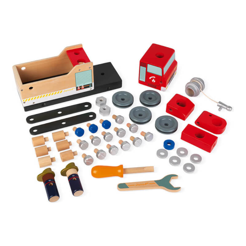 Janod Brico'Kids DIY Fire Engine