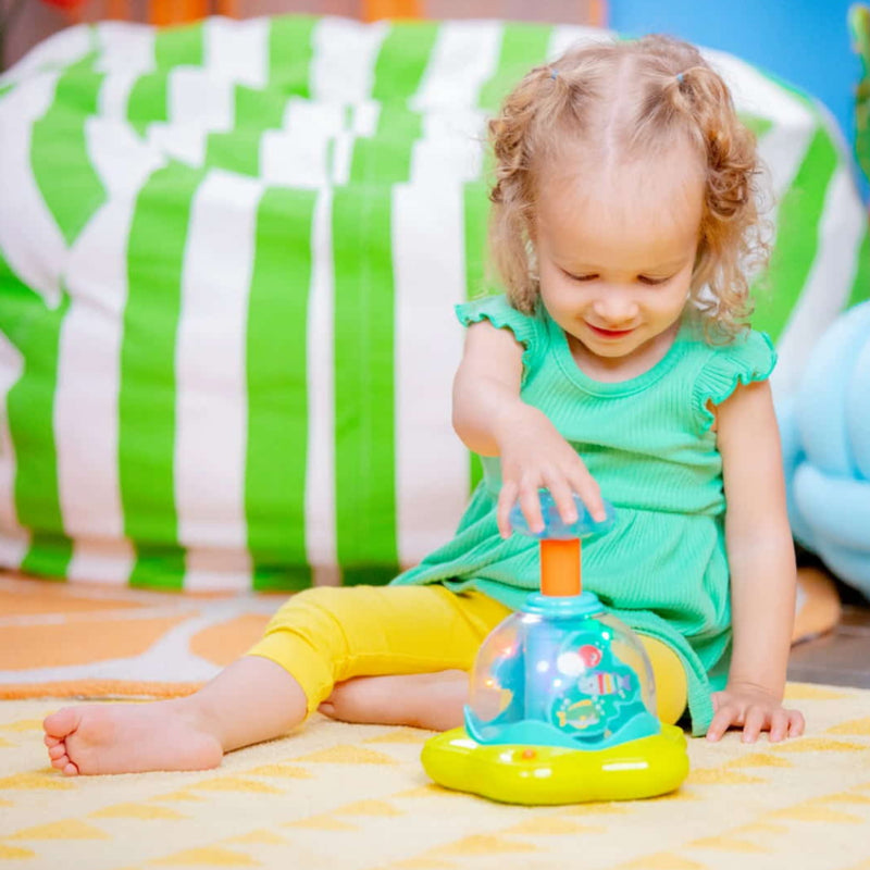 Bright Starts™ Press & Glow Spinner™ Cause and Effect Musical Baby Toy
