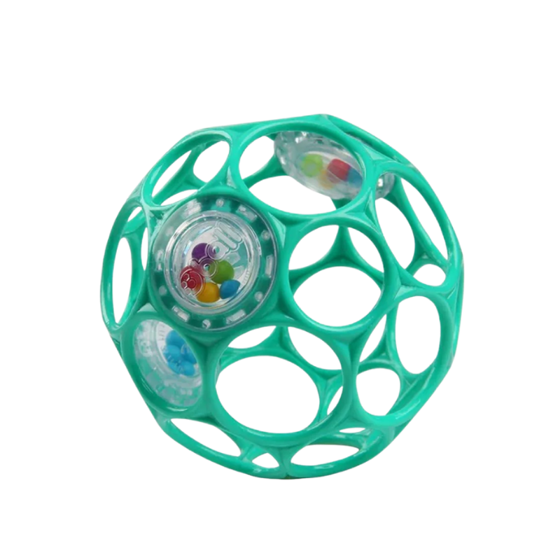 Bright Starts™ Oball 搖鈴™ 易抓握玩具 - 藍綠色