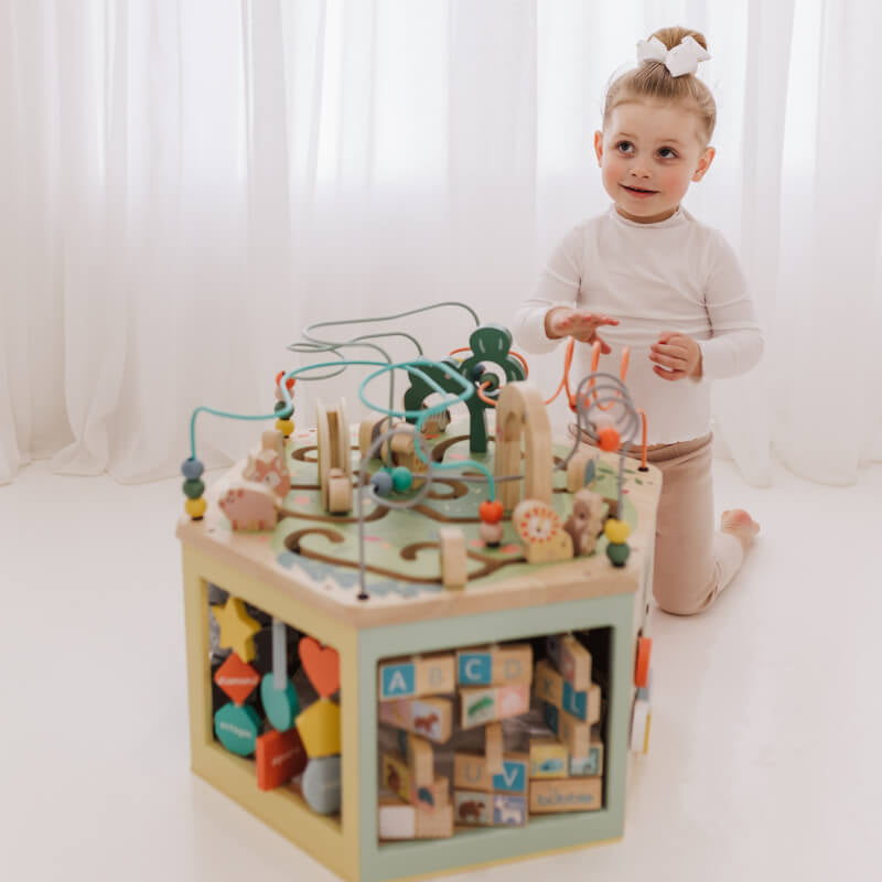 Bubble 7 in 1 Large Wooden Activity Center