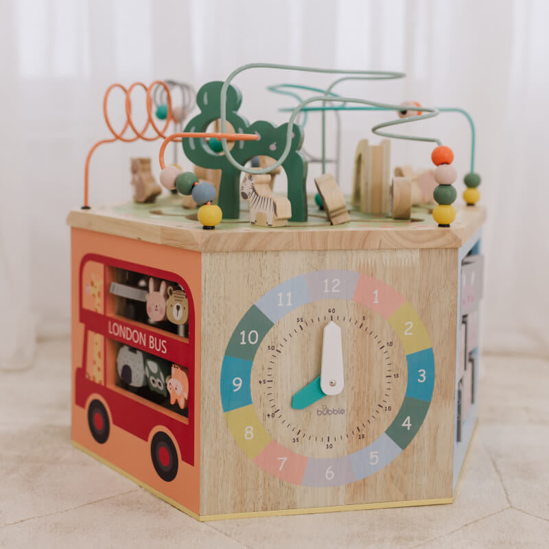Bubble 7 in 1 Large Wooden Activity Center